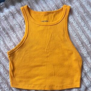 Women's Mustard Ribbed Tank Top